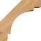 Ekena Millwork 5 1/2"W x 10"D x 10"H Merced Smooth Knee Brace, Western Red Cedar BRC06X10X10MRC00SWR - alternate 4